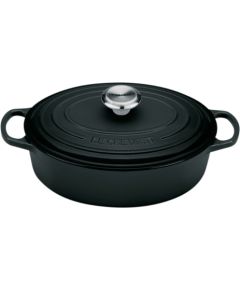 Le Creuset Чугунная кастрюля овальная Ø27см / 3,4л матовая черная