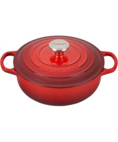 Le Creuset Кастрюля чугунная круглая Ø24см / 3,4л красная