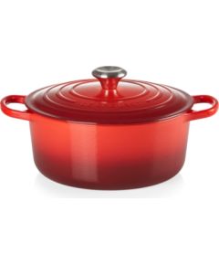 Le Creuset Čuguna katls apaļš Ø26cm / 5,3L sarkans