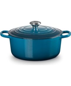 Le Creuset Чугунный горшок круглый Ø26см / 5,3л синий