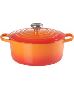 Le Creuset Чугунная кастрюля круглая Ø26см / 5,3л оранжевая