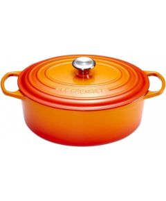 Le Creuset Чугунная кастрюля овальная 31 см / 6,3 л оранжевая