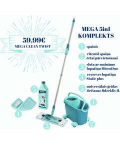 LEIFHEIT Набор MEGA Clean Twist M Ergo