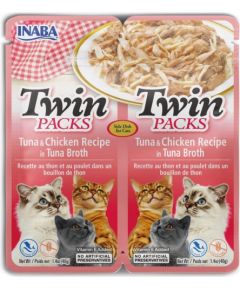 INABA CAT Twin Tuna with Chicken in Broth – cat treat – 2x40g