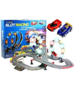 Import Leantoys Racing Track 2 Cars Controllers Loop Lights Slot Cars