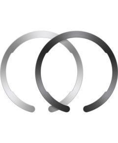 Adapter for Magsafe ESR HaloLock Ring for smartphone 2pcs. (black/silver)