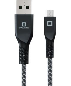 Evelatus Universal  Data Cable MicroUSB EDC03 Black