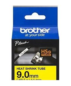 Brother HSe-621E termosēžas caurule, dzeltena, 9mm x 1.5 m(1,6-5,4mm)