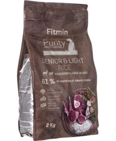 Fitmin Purity dog Rice Senior & Light Venison & Lamb 2 kg