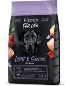 FITMIN Dog For Life Light & Senior - Karma sucha dla psów - 2,5kg