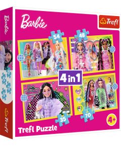 Mattel TREFL BARBIE Pužļu komplekts 4in1