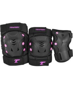 Tempish TAKY set of knee elbows and wrist protectors Pink Size L