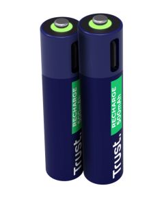 Baterijas Trust USB-C Rechargeable AAA Batteries 2pack