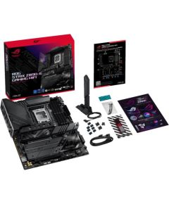 Mainboard ASUS Intel Z890 LGA1851 ATX Memory DDR5 Memory slots 4 1xPCI-Express 4.0 16x 1xPCI-Express 5.0 16x 7xM.2 1xHDMI 1xDisplayPort 1xAudio-In 1xAudio-Out 3xUSB 3.0 7xUSB 3.1 2xUSB-C 2xUSB-C w/Thunderbolt 1xOptical S/PDIF 1xRJ45 ROGSTRIXZ890-EGAMWIFI