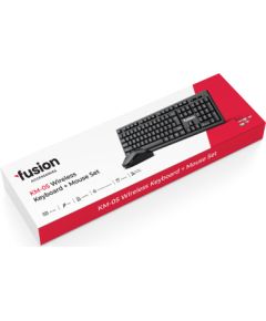 Fusion KM-05 bezvadu tastatūra + pele melna (ENG | RUS)