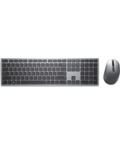 DE Layout - Dell Premier Multi-Device Wireless Keyboard and Mouse (KM7321W) Desktop Set (Titanium/Black, Scissor Mechanics)