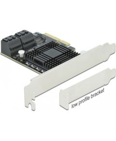 DeLOCK PCIe 5P SATA x4 LP 90498