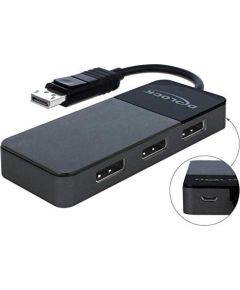 DeLOCK DisplayPort Splitter 1.4 1x DisplayPort> 3x DisplayPort (black, 30cm)