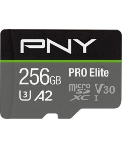 Pny Technologies PNY PRO Elite MicroSDXC 256 GB Class 10 UHS-I/U3 A2 V30 (P-SDU256V32100PRO-GE)