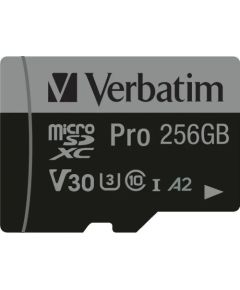 Verbatim MicroSD, 256GB, micro SDXC, 47045, UHS 3 (U3), v30