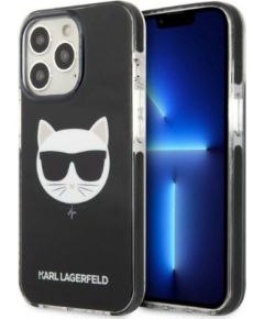 Karl Lagerfeld TPE Choupette Head Case for iPhone 13 Pro Black