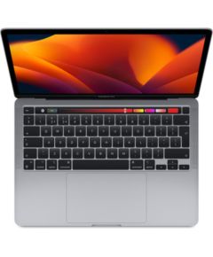 Apple MacBook Pro 2022 Retina 13" 2xUSB-C - M2 / 8GB / 512GB SSD - Space Gray (Atjaunināts, stāvoklis kā jauns)