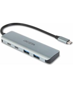 DICOTA D32061 4-in-1 Hub USB-C 4-in-1 Highspeed 10 Gbps Silver