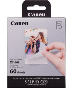 Canon photo paper + ink cartridge XC-60L 54x85mm 60 sheets