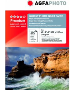 Agfaphoto fotopapīrs 10x15 Premium Glossy 240g 100 lapas