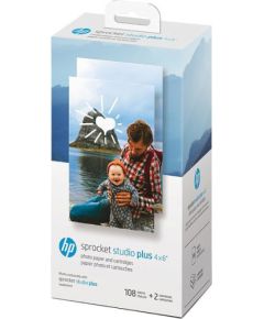 HP photo paper + ink cartridge Sprocket Studio Plus 4x6" 108 sheets