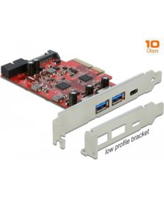 DeLOCK PCIe x4> 1x USB-C / 2xUSB-A / 1xUSB3.0