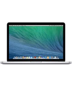 Apple MacBook Pro 2013 Retina 13" - Core i5 2.4GHz / 4GB / 128GB SSD - Silver (Atjaunināts, stāvoklis labi)