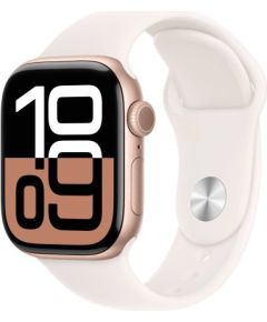 Apple Watch Series 10 Умные Часы 46 mm / GPS / Cellular / Rose Gold Aluminium / Light Blush Sport Band / S-M