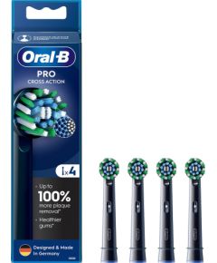 Końcówka Oral-B do szczoteczki elektrycznej CrossAction 4szt. EB50-4 BLACK - czarne "PRO"