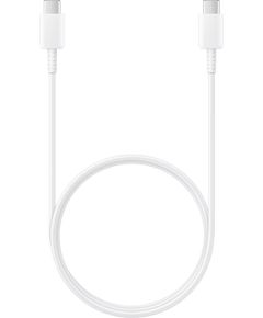 Samsung EP-DA705BWE 60W 5A Universāls USB-C uz USB-C Lādēšanas un Datu Kabelis Balts 1m (OEM)