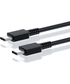 Samsung EP-DG980BBE 60W 5A Super Fast USB-C uz USB-C Universālais Datu un Lādēšanas Kabeļs 1m Melns (OEM)