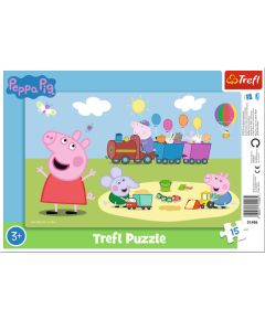 TREFL PEPPA PIG Пазл в рамке, 15 шт.