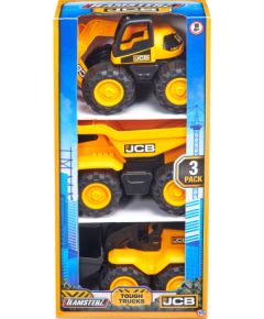 TEAMSTERZ JCB kravas automašīnu komplekts, 3 gab., 18 cm