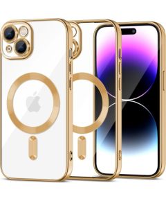 Tech-Protect MagShine Line MagSafe case for iPhone 15 Plus - gold