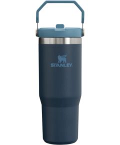 Stanley Термокружка с трубочкой The IceFlow Flip Straw Tumbler 0,89л темно-синяя