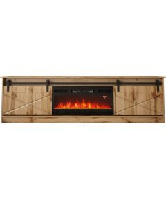 Cama Meble RTV GRANERO + fireplace cabinet 200x56.7x35 oak wotan