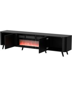 Cama Meble Cama Volare RTV cabinet 200 x 39 x 49 matte black + fireplace