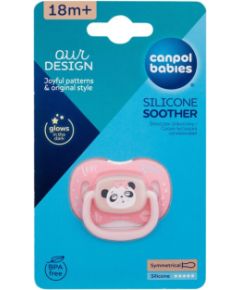 Canpol Exotic Animals / Silicone Soother 1pc Panda 18m+