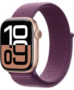 Apple Watch 10 GPS 42mm Sport Loop, rose gold/mature plum (MWWK3ET/A)