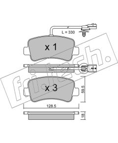 Fri.tech. BREMŽU UZLIKAS FVR4348 916.0