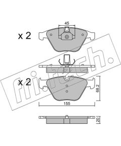 Fri.tech. BREMŽU UZLIKAS FDB4221 574.8