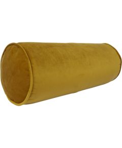 Рулонная подушка VELVET D18x50см, горчично-желтая