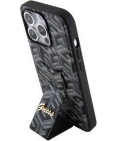 Guess Apple  Guess PU Grip Stand G Cube Case for iPhone 15 Pro Black