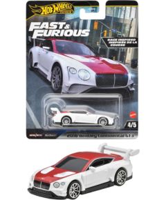 Mattel Hot Wheels Premium: Fast  Furious - 2018 Bentley Continental GT3 Vehicle (HVR63)