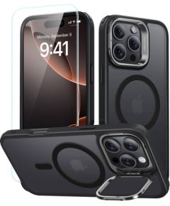 ESR Hybrid Case (HaloLock) for iPhone 16 Pro with screen protection kit (black)